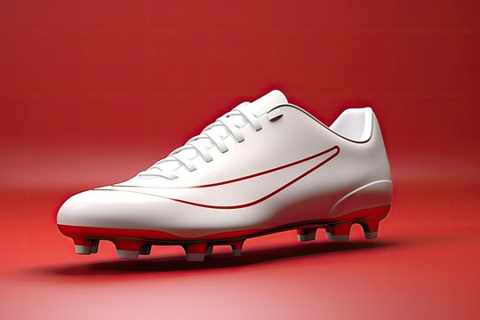 3d Illustration Model Football Shoes Isolated Background