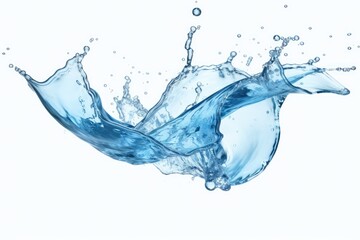 Obraz premium water splash isolated on white background