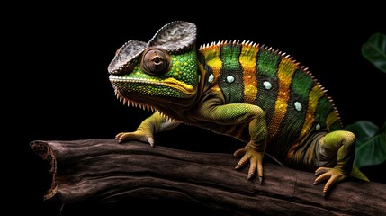 Chameleon Animal Photography Isolated Background