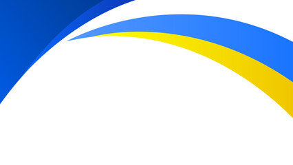 abstract blue and yellow wave business background