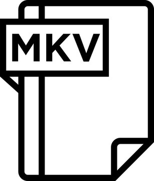 MKV Icon symbols pictograms design elements visual representations