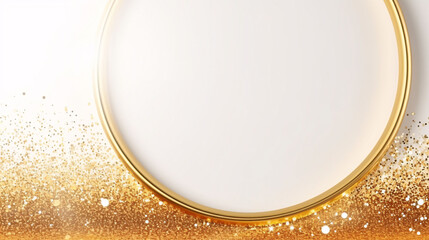 gold glitter particles abstract background generative ai