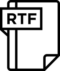 RTF Icon symbols pictograms design elements visual representations