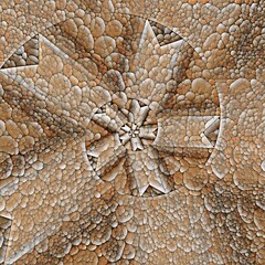 spiral style pebble pattern beige and brown background