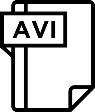 AVI Icon symbols pictograms design elements visual representations