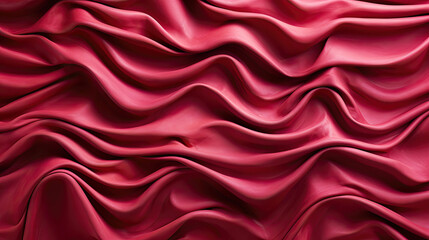 Fototapeta premium Wavy pink fabric with strong creasing