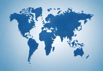world map on blue, world map, blue world map