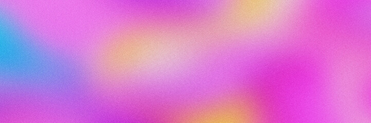 yellow blue pink , color gradient rough abstract background shine bright light and glow template empty space , grainy noise grungy texture