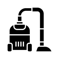 Home electric appliance, vacuum cleaner icon. Vector illustration