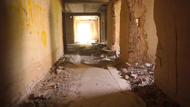Coridor in abandoned building