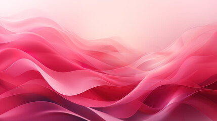Background for world breast cancer awareness month in october, Realistic pink ribbon. generative ai - obrazy, fototapety, plakaty