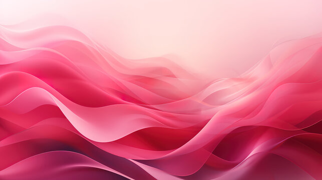 Background for world breast cancer awareness month in october, Realistic pink ribbon. generative ai
