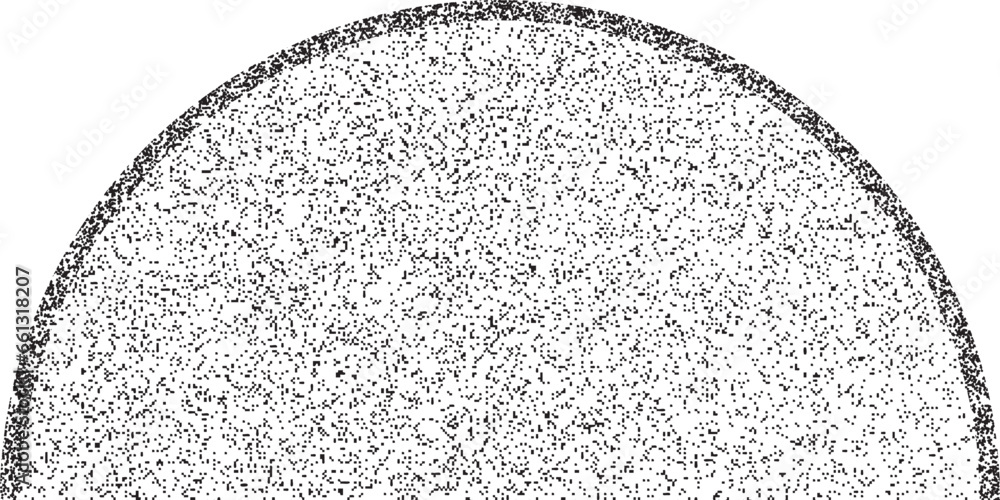 Poster distorted geometric shape . minimal art design . noise destroyed logo . trendy grainy shapes . graph