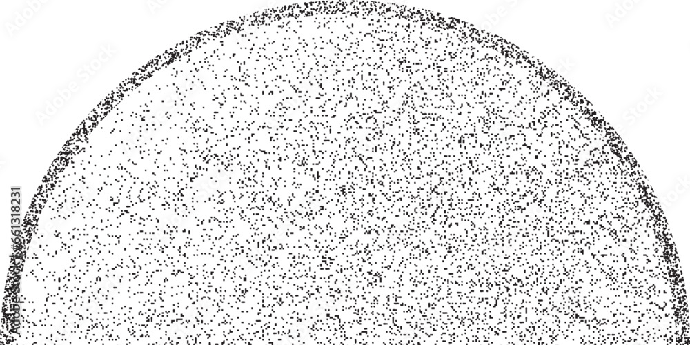 Poster distorted geometric shape . minimal art design . noise destroyed logo . trendy grainy shapes . graph