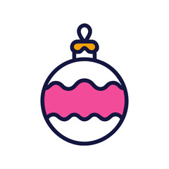 Obraz premium Vector Christmas decoration. Vintage Christmas decorative icons isolated on white. Christmas and New Year.