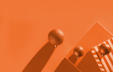 orange Radiance: Gifts and Ornaments in the Heart of the Holidays