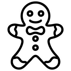 gingerbread man with cane