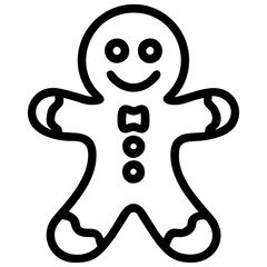 gingerbread man with cane