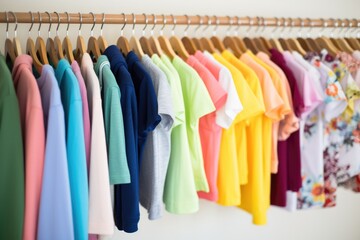 childrens clothing hanging on a rack