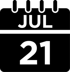 07-July - 21 Glyph black Icon pictogram symbol visual illustration