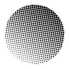 Halftone Dots Gradient Pattern
