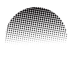 Halftone Dots Gradient Pattern