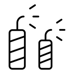 Outline Firecracker icon