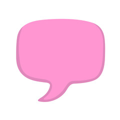 Vector chat bubble on white background