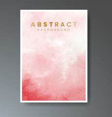 Cover template with watercolor background. Design for your cover, date, postcard, banner, logo.