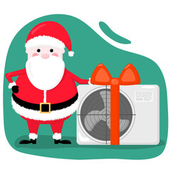 air conditioning as a gift from Santa Claus