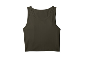 Blank Army Fold Tank Tops Template for Presentation Design