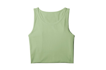 Blank Leaf Fold Tank Tops Template for Presentation Design