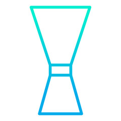 Outline gradient Jiggers Icon
