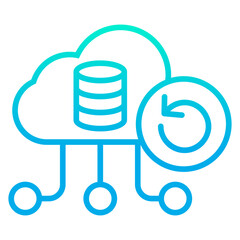 Outline gradient Refresh Data Icon