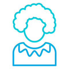 Outline gradient Clown icon