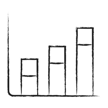 Hand drawn Graph Down Icon
