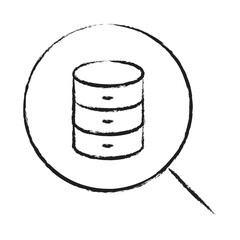 Hand drawn Search Data Icon