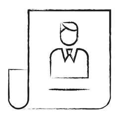 Hand drawn Business Profile icon