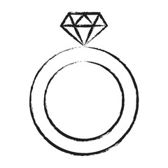 Hand drawn Diamond Ring icon