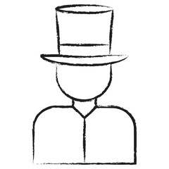 Hand drawn Magician icon