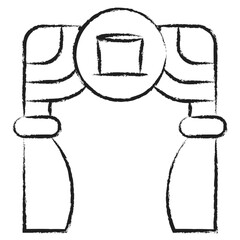 Hand drawn Stage icon