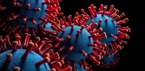 Virus 3d illustration