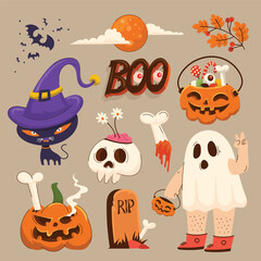 Cute Illustration halloween Element Collection