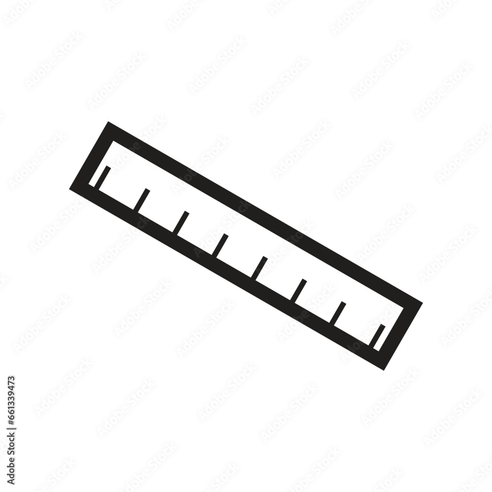 Canvas Prints ruler logo icon