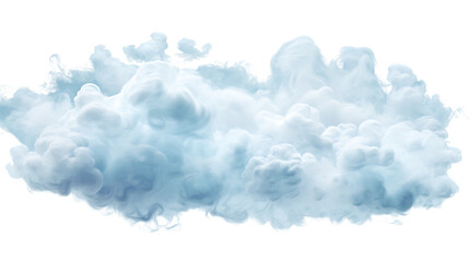 Soft Cloud Shapes in Calm Atmosphere Isolated on Transparent or White Background, PNG - obrazy, fototapety, plakaty