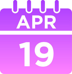 04-April - 19 Glyph Gradient Icon pictogram symbol visual illustration