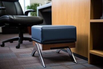 footrest used in an office setting
