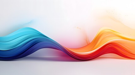 Colorful Wave on White background