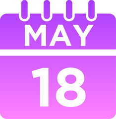 05-May - 18 Glyph Gradient Icon pictogram symbol visual illustration