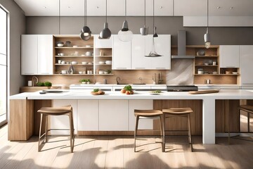 Fototapeta premium modern kitchen interior